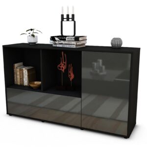 Sideboard Ela, Grau (136x79x35cm)