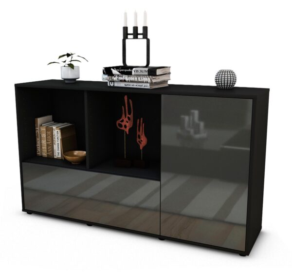 Sideboard Ela, Grau (136x79x35cm)