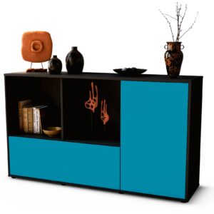 Sideboard Ela, Türkis (136x79x35cm)