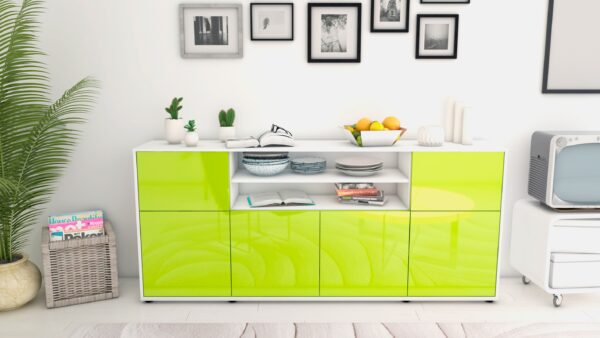 Sideboard Ermelina, Grün (180x79x35cm)