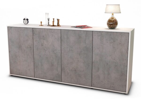 Sideboard Elana, Beton (180x79x35cm)