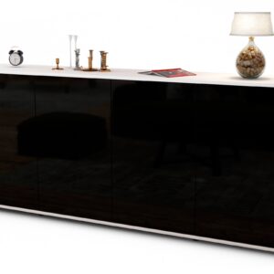 Sideboard Elana, Schwarz (180x79x35cm)