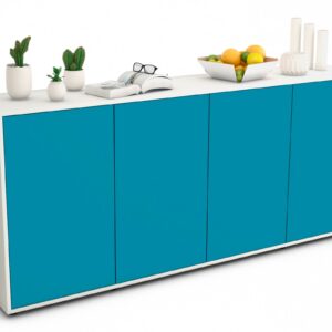 Sideboard Elana, Türkis (180x79x35cm)