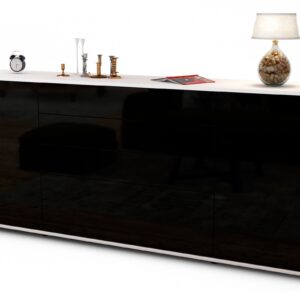 Sideboard Eleni, Schwarz (180x79x35cm)