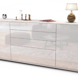 Sideboard Eleni, Weiß (180x79x35cm)