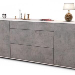 Sideboard Eleonora, Beton (180x79x35cm)