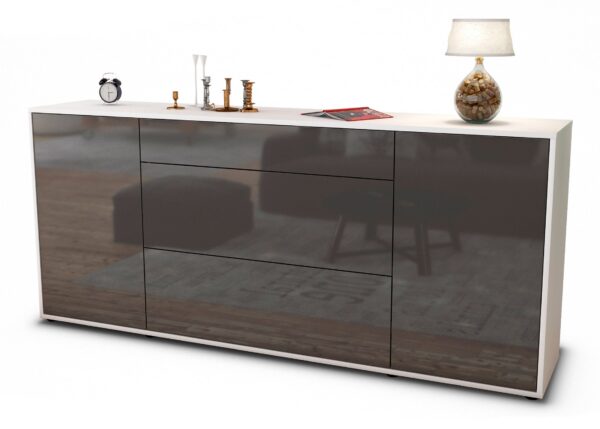 Sideboard Eleonora, Grau (180x79x35cm)