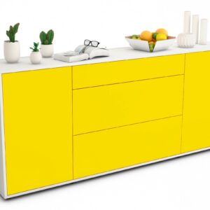 Sideboard Eleonora, Gelb (180x79x35cm)