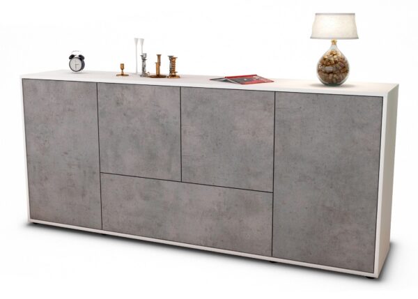 Sideboard Eli, Beton (180x79x35cm)