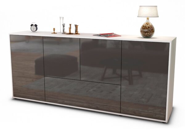 Sideboard Eli, Grau (180x79x35cm)