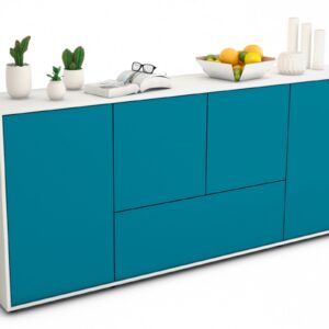 Sideboard Eli, Türkis (180x79x35cm)