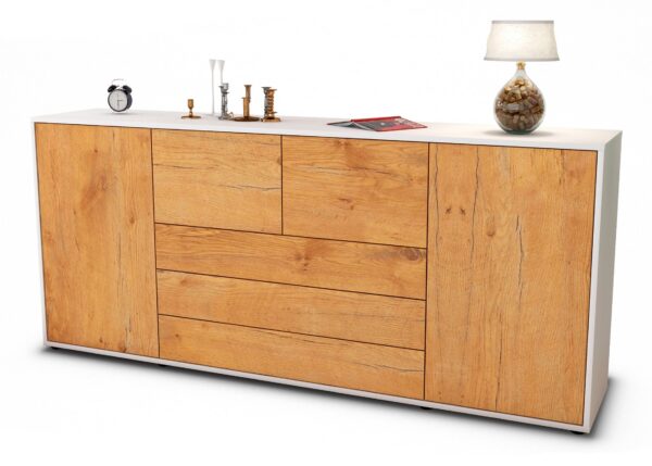Sideboard Eliana, Eiche (180x79x35cm)