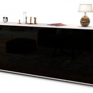 Sideboard Eliana, Schwarz (180x79x35cm)