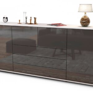 Sideboard Eliana, Grau (180x79x35cm)
