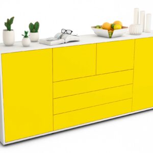 Sideboard Eliana, Gelb (180x79x35cm)