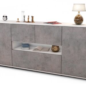Sideboard Elisabetta, Beton (180x79x35cm)