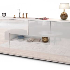 Sideboard Elisabetta, Weiß (180x79x35cm)