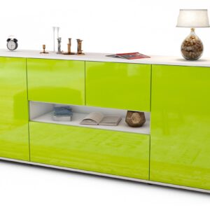 Sideboard Elisabetta, Grün (180x79x35cm)