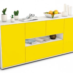 Sideboard Elisabetta, Gelb (180x79x35cm)