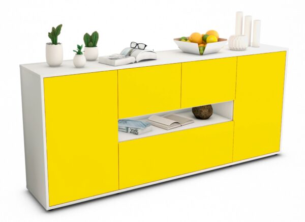 Sideboard Elisabetta, Gelb (180x79x35cm)