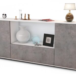 Sideboard Ella, Beton (180x79x35cm)