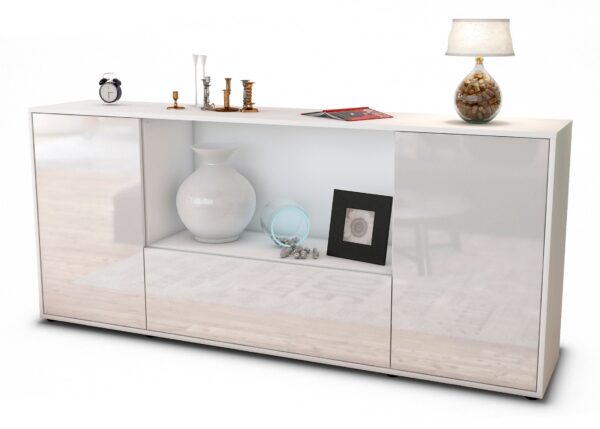 Sideboard Ella, Weiß (180x79x35cm)
