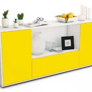 Sideboard Ella, Gelb (180x79x35cm)
