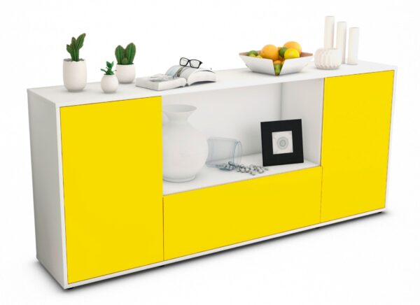 Sideboard Ella, Gelb (180x79x35cm)