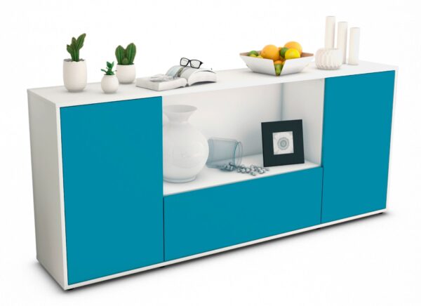 Sideboard Ella, Türkis (180x79x35cm)