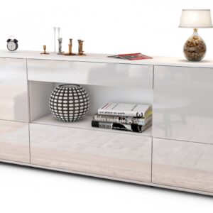Sideboard Elodie, Weiß (180x79x35cm)