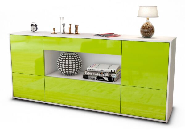 Sideboard Elodie, Grün (180x79x35cm)
