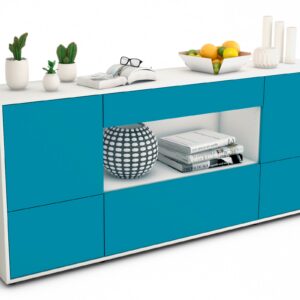 Sideboard Elodie, Türkis (180x79x35cm)