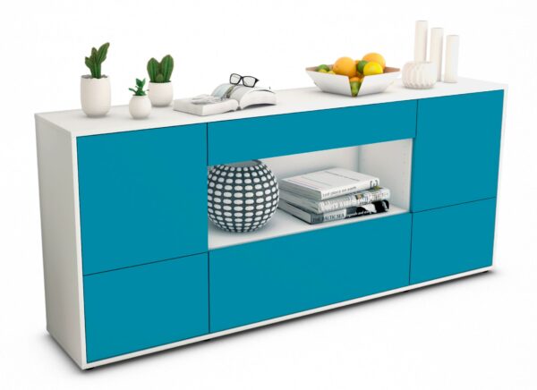 Sideboard Elodie, Türkis (180x79x35cm)