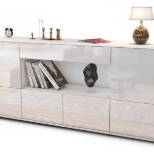 Sideboard Elsa, Weiß (180x79x35cm)