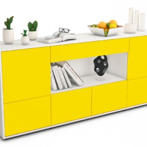 Sideboard Elsa, Gelb (180x79x35cm)