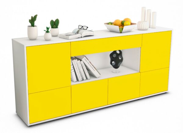 Sideboard Elsa, Gelb (180x79x35cm)