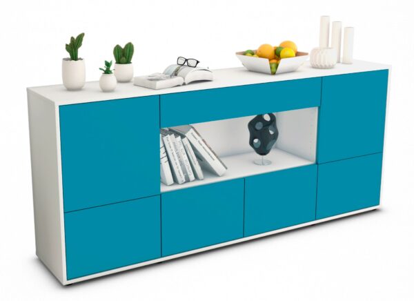 Sideboard Elsa, Türkis (180x79x35cm)
