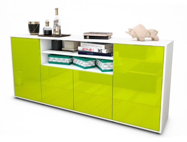 Sideboard Elsita, Grün (180x79x35cm)