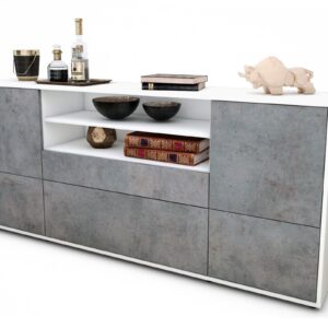 Sideboard Eluana, Beton (180x79x35cm)