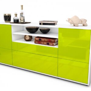 Sideboard Eluana, Grün (180x79x35cm)