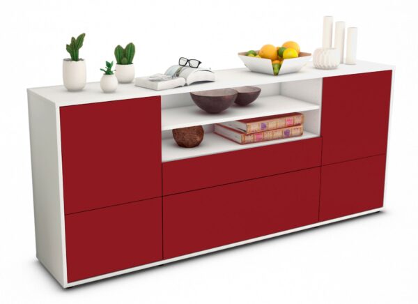 Sideboard Eluana, Bordeaux (180x79x35cm)