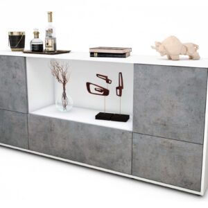 Sideboard Elvezia, Beton (180x79x35cm)