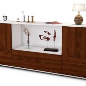Sideboard Elvezia, Walnuss (180x79x35cm)
