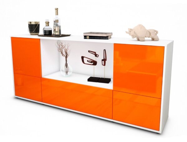 Sideboard Elvezia, Orange (180x79x35cm)