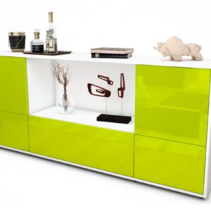 Sideboard Elvezia, Grün (180x79x35cm)