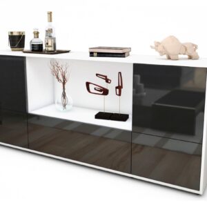 Sideboard Elvezia, Grau (180x79x35cm)
