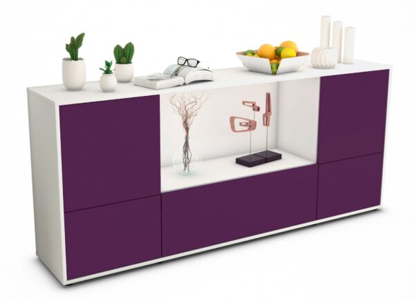 Sideboard Elvezia, Lila (180x79x35cm)
