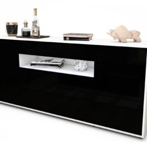 Sideboard Elvira, Schwarz (180x79x35cm)