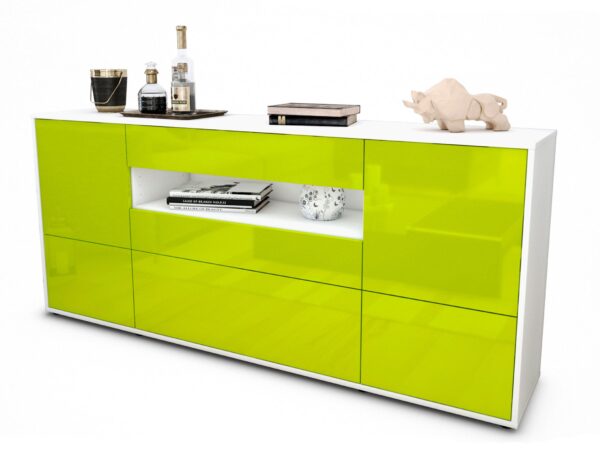 Sideboard Elvira, Grün (180x79x35cm)