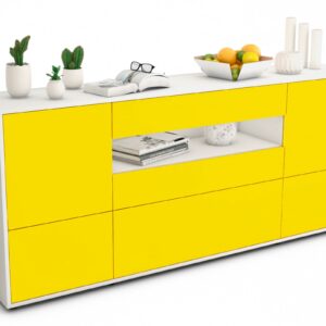 Sideboard Elvira, Gelb (180x79x35cm)